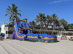 IMG 4720 1758332856 25ft Tropical Hurricane Double Lane w/Splash Pool (S55)