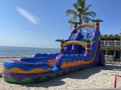 25ft Tropical Hurricane Double Lane w/Splash Pool (S55)